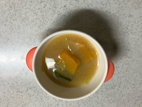 かぼちゃとキャベツのみそ汁